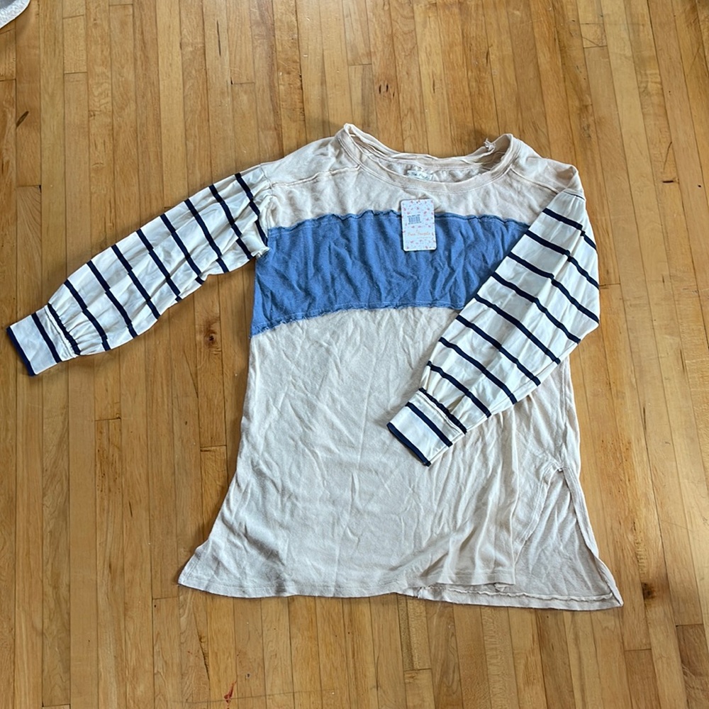 Free People ivory tunic top